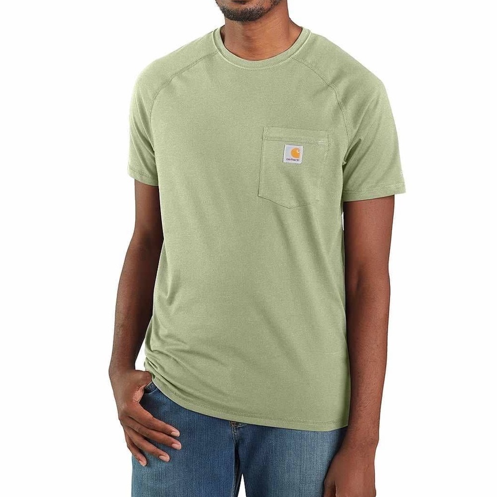 Carhartt NWOT Men's Sage Green Force Work Wear Short Sleeve T-Shirt Size 2XL